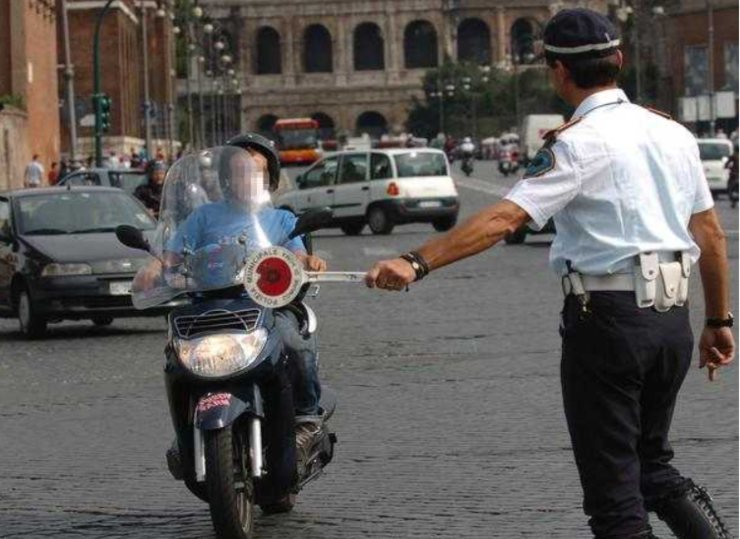 Multa alle due ruote