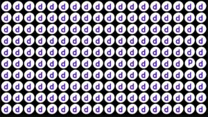 Trova la lettera P in questo test visivo