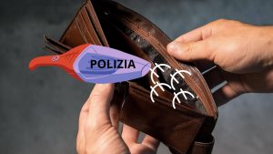 Portafoglio svuotato